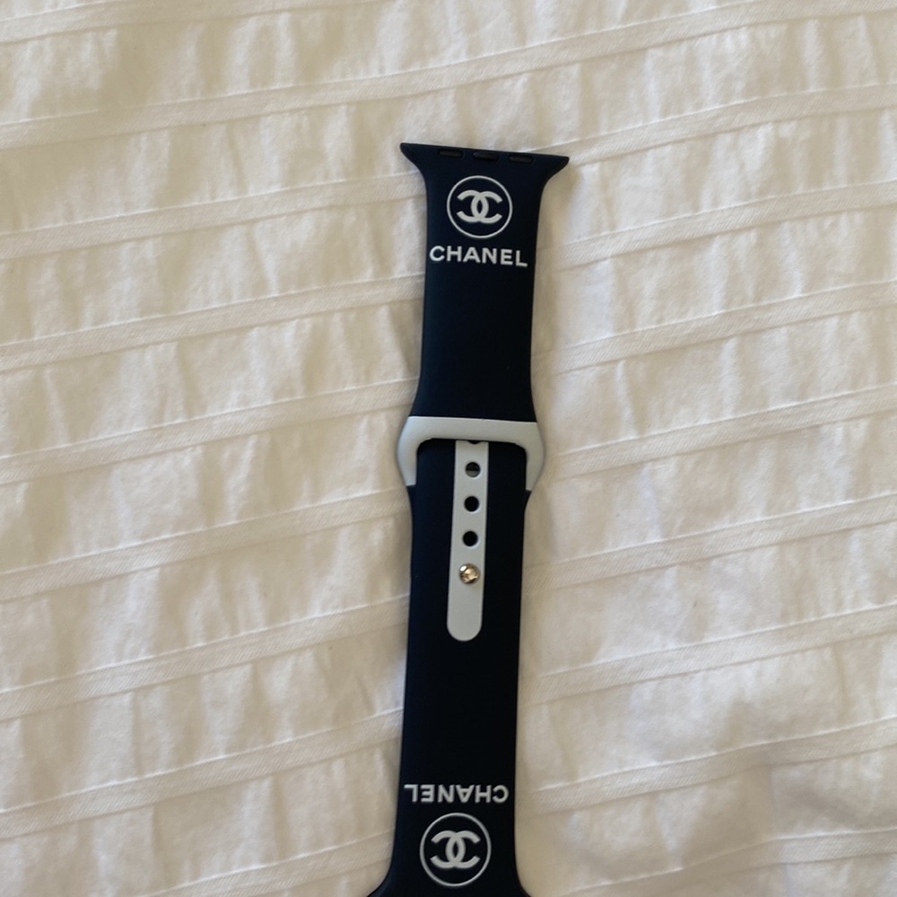Luxury CC silicone Apple Watch band 42/44/45mm